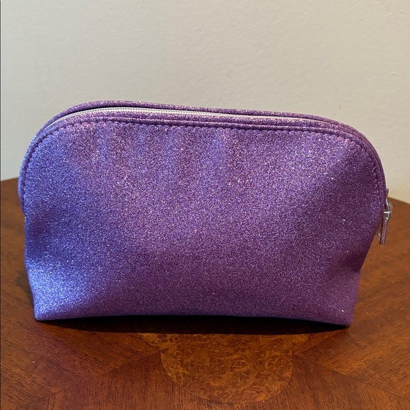 Coach make up bag fragrance bag, violet glitter/Silvertone lightweight NWOT - Picture 6 of 14